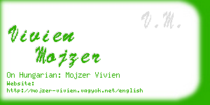 vivien mojzer business card